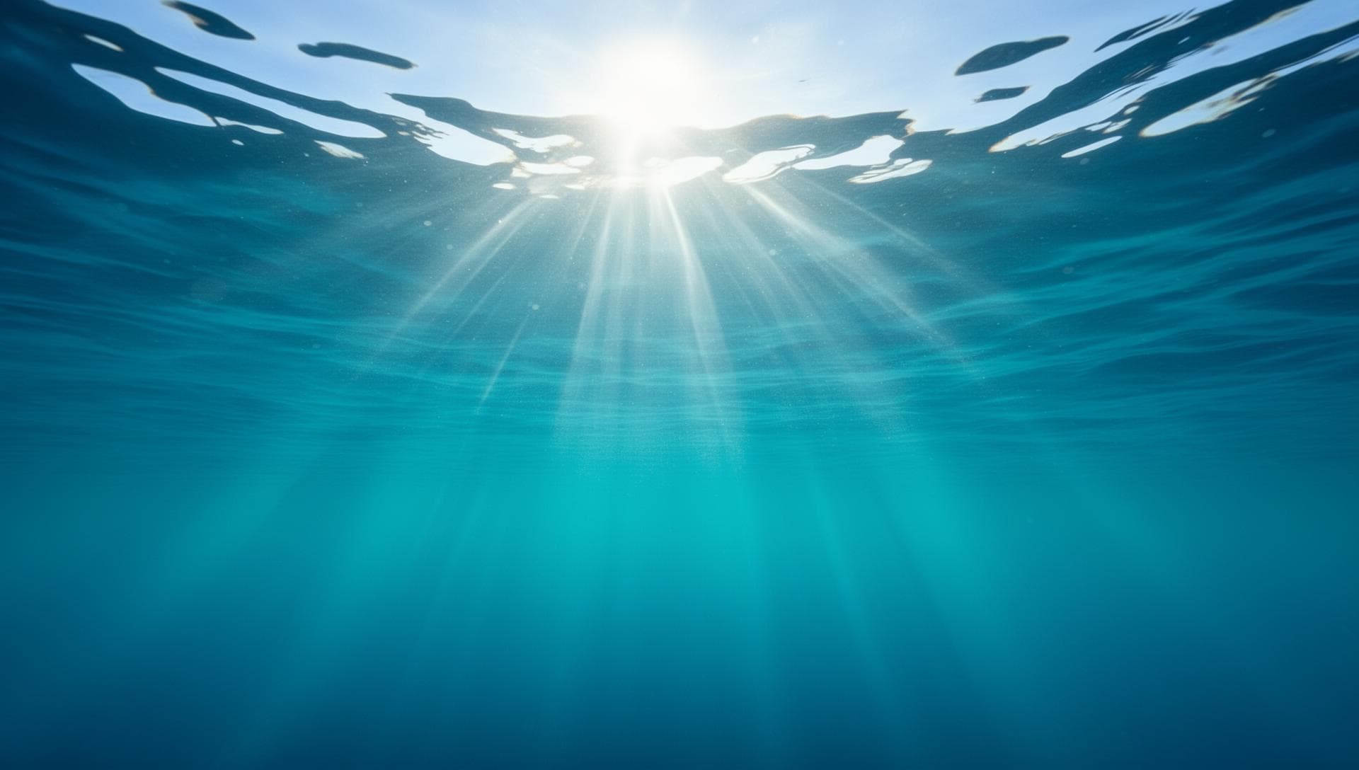 Wasseroberfläche von unten